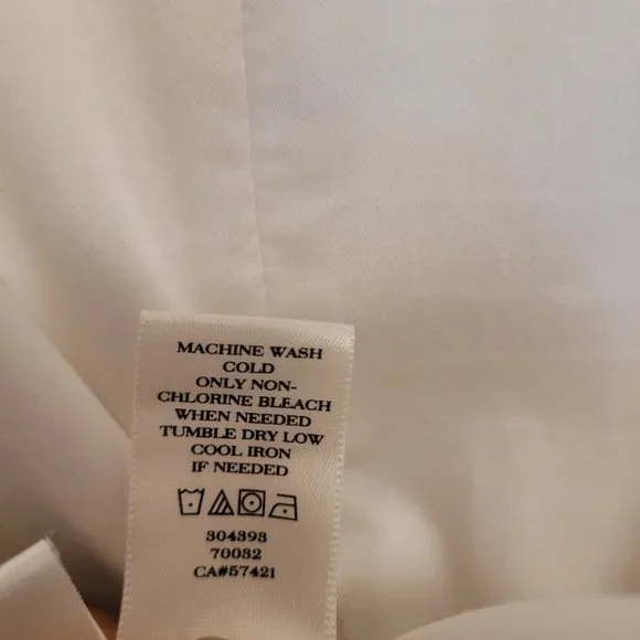 Classic Ann Taylor White Top w/ Peplum - Picture 10 of 10